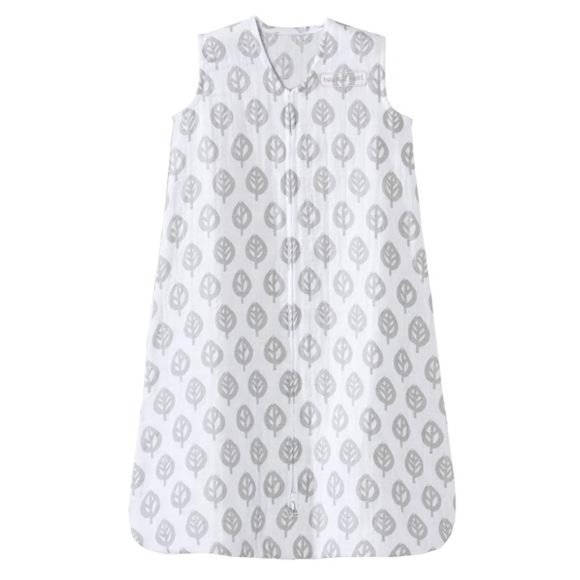 Sleepsack,  Cotton Muslin Wearable Blanket, Grey Tree Leaf, XL 18-24 Months - Picture 1 of 6